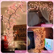 DIY Cherry Enchanted Willow Vine Lights Blossom Lights with Remote Timer for Bedroom Living Room Win