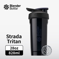 Blender Bottle Strada 按壓式Tritan運動水壺28oz/828ml-午夜黑
