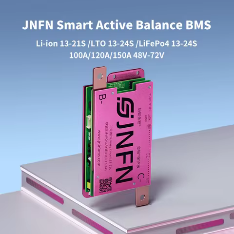 JNFN ANT BMS 13s -24s 1A Active Balance LiFePO4 BMS LTO Li-ion 48v 60v 72v 100A 120A 150A with RS485