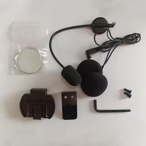 3.5MM Ejeas V6 Pro V4 Earphone Microphone Speaker Metal Clip For Vnetphone V6 Motorcycle Helmet Blue