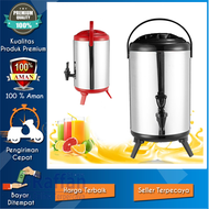 PPROMO DISPENSER STAINLES STEEL AIR MINUM PANAS8 Liter/ DINGIN / KOPI TEH JUS BUAH MILK TEA BUCKET T