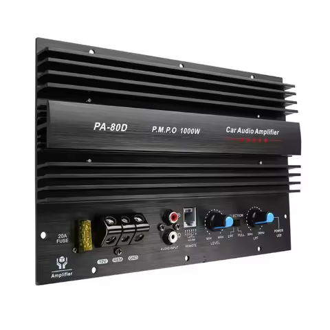 PA-80D 12V Universal 1000W Amplifier Board Mono Car Radio Power Amplifier Powerful Bass Subwoofers A
