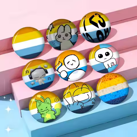 Creative Tinplate Soft Button Pins Animal Icon Brooch Lapel Backpack Badge Accessories Pin Aroace Pr