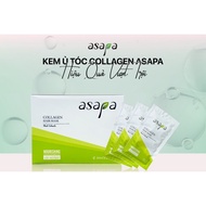 [Original box of 24 bags] Asapa Collagen Keratin cream to restore damaged hair 30ml