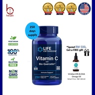 [Life Extension] Vitamin C and Bio-Quercetin , EXP: 10/26,1000 mg, 250 Vegetarian Tablets, 100% Auth