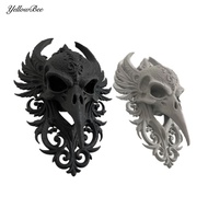 Lightweight Spooky Decor Raven Skull Statue Raven Skull Wall Decor – Spooky Crow Skull Hanging Sculp