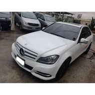 【FB搜尋桃園阿承】賓士 超人氣C200跑9萬 2013年 1.8 白色 二手車 中古車