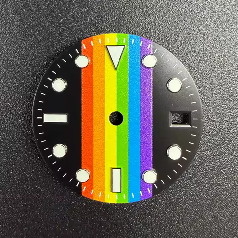 NH35 Dial NH35 Personalization Dial Rainbow Dial For NH34 Dial Custom Pattern Color Printing NH34/35