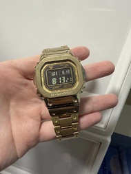 Casio G-Shock GMW-B5000GD-9 全金屬金鋼小方塊 (太陽能/藍芽)
