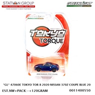 GREENLIGHT 47060E TOKYO TOR 8 2020 NISSAN 370Z COUPE DARK BLUE 20 - DIECAST