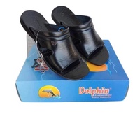 PROMO sandal dolphin asli kulit/sandal dolphin pria hitam coklat