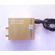 Bộ chuyển đổi optical to AV + 3.5mm xi vàng tặng dây optical và dây AV