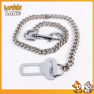 Lovinland Pet Dog Car Safety Chain Pet Seat Belt Stainless Steel Car Chain