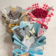 Hijab bouquet graduation gift/ in cardboard packaging & bubble wrap | Other colors 1st anniversary