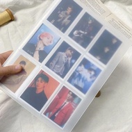 Kpop Card Binder A4 Photocard Binder Transparent Photocards Polaroid Album Train Ticket Album Card B