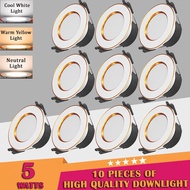 LED Downligt 220V White Gold 3Pieces Up To 10Pieces Of 5Watts Ceiling Pin Light