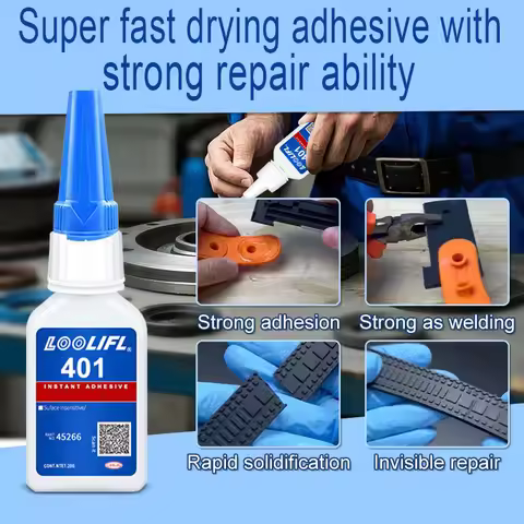 401 Quick Glue Instant Fast Adhesive Stronger Super Glue Multi-Purpose Fix Super Strong Liquid Color