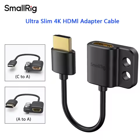 SmallRig Ultra Slim 4K Adapter Cable Full Size Male to Femal A to A/C to A /D TO A for BMPCC 4K 6K f