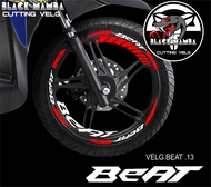 (COD) CUTTING STICKER VELG BEAT - STIKER LIS LIST VARIASI BAN/VELG HONDA BEAT 13