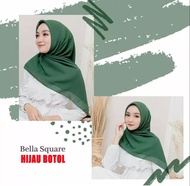 Hijab bella square // Jilbab segi empat polos