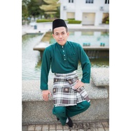 Baju melayu Iskandar By Budiman Emerald Green Hijau