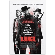 Django Unchained Movie Poster Poster Decorative Painting Canvas Wall Art Living Room Posters Bedroom