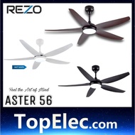 REZO ASTER 56 INCH CELLING FAN 56" DC MOTOR 12 SPEEDS WITH 3 LED LIGHT kipas dinding lampu 风扇 吊扇 top