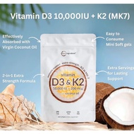 Direct sales of Vitamin d3+k2 180Softgels Dietary Supplement Vitamin D3 K2 Supplement Softgel Halal 