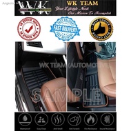 ┋[Malaysia In stock] Proton X70 5D Car Carpet / Floor Mat (Black+Red/Brown Lining)