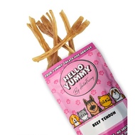 HelloYummy - Dog Treats Cat Treats - Beef Tendon / Puppy Kitten / Dehydrated Chew Dental chew Dog Te