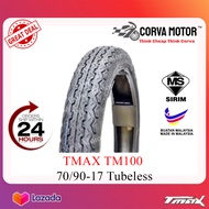 TAYAR TMAX TUBELESS TYRE TM100 70/90-17 80/90-17