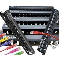PicoLink PL-TQL24191U 1U 24 Port Horizontal Cable Management Bar – For 19” Rack Cabinet