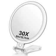 Source Manufacturer 10X15X20X30X40X Double-Sided HD Handheld Magnifying Magnifying Mirror Portable F