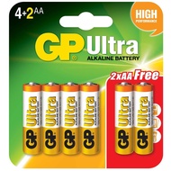 Gp Ultra Alkaline Battery AA 4's+2's HTM Pharmacy