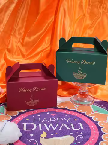 Diwali Festival Happy Gift Box, Indian Diwali Festival Wedding Birthday Party Companion Dessert Cand