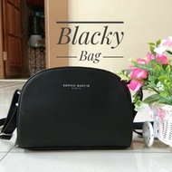 TAS SELEMPANG WANITA / TAS SLEMPANG TERLARIS / SOPHIE MARTIN BLACKY BAG / TAS HITAM / TAS SIMPEL / T