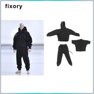 fixory 3x 1/6 Mans Sweatshirt Pants Outfit for DID 2'' Action Figure Clothing