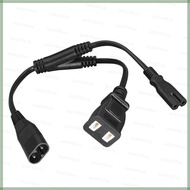 C8 To C7 Power Splitter Cable IEC320 C8 Male To Double C7 Female And 2 Pin Outlet Adapters