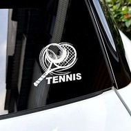 網球 網球拍 運動 車貼 反光貼紙 汽車貼紙 防水耐曬 撕除不殘膠
