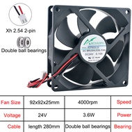 ACP9025 92x92x25mm Axial Cooling Fan DC5V/12V/24V 2Pin for Chassis Power Supply Inverter Cooling Hig