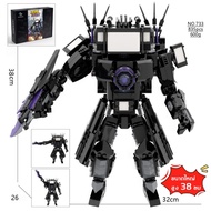 MOC skibidi toilet โมเดล ตัวต่อ titan clock man titan drill man titan camera man สกีบีดี้ ชุดตัวต่อ 