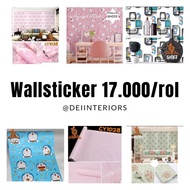 wallpaper sticker wallsticker dekorasi dinding surabaya motif karakter