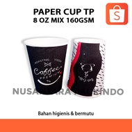 Paper Cup Tp 8 Oz Mix 160gsm (50 Pcs)