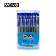 ปากกาลูกลื่น YOYA รุ่น 1026 สีน้ำเงิน(3 เเพ็ค) 1เเพ็คบรรจุ 50 ด้าม Yoya Pen 1026 0.7 mm.