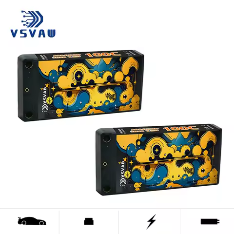 GNB 7.6V Rechargeable Battery 4600mAh For RC Racing Cars Four Drive Off-Road Spare Parts HV 100C 2S 