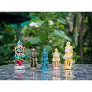 泰国🇹🇭佛牌 【一套5尊｜1 set 5 pcs】 护法鬼王小金身｜Thaowessuwan Looplor bucha Archan Palad 鬼王佛牌 泰国鬼王佛牌