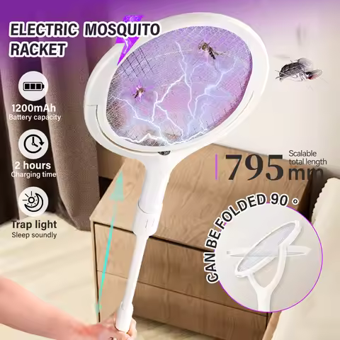 3500V 5in1 Mosquito Killer Lamp Multicunctional Angle Adjustable Bug Zapper Electric USB Rechargeabl
