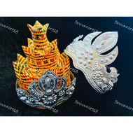 Topi IBAN🎩Mahkota/Hiasan kepala tradisional Iban