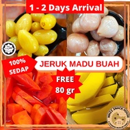 [FREE 80gr] Jeruk Buah Madu Snacks Food Makanan Snek Honey Fruits Pickles Groceries Halal Pak Ali Ja