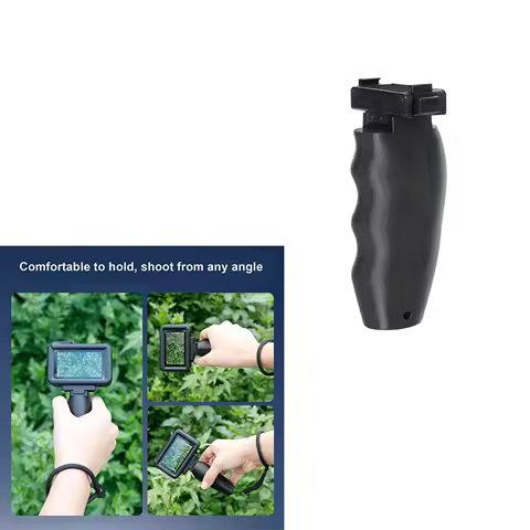 3D Printed Quick-Release Handle for DJI Action 5 Pro/2/3/4 - Ergonomic Grip, Extension Mount & Wrist